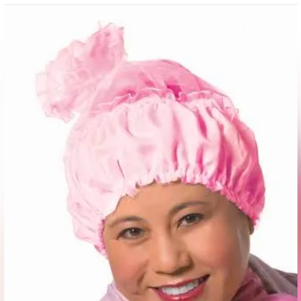 New Andre Sleep Wear Satin Swirl Hair Protector #1600 White